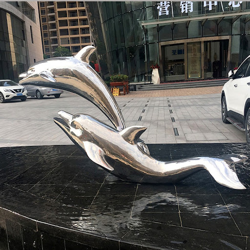 不锈钢海豚雕塑制作案例.jpg